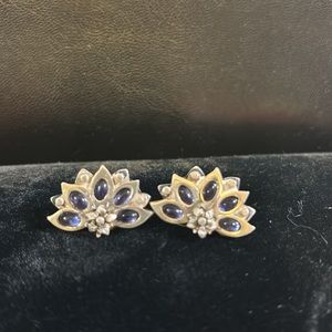 Gorgeous Vintage Floral Sterling Silver Earrings